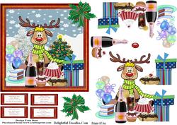 Rudolf Says, 'merry Christmas,' Hic, Hic