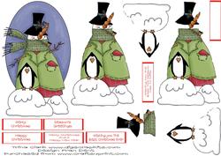 Snowman and Friend Step by Step Topper