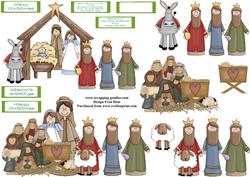 Two Nativity Step by Step Toppers