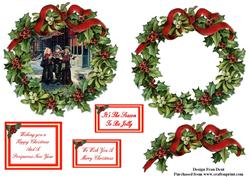 Holly Wreath and Carol Singers