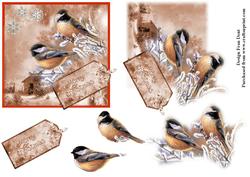 Chickadees at Christmas