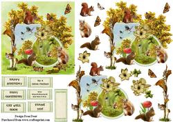 Scrapbook Red Squirrel