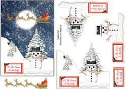 Through the Silently Falling Snow, Santa Sped On