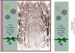 Each Snowflake is Unique - Just Like You 8x8