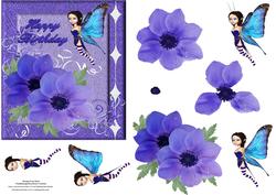 Fairy Anemone with Decoupage.