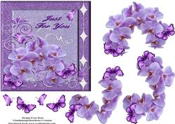 Orchids Just for You with Decoupage