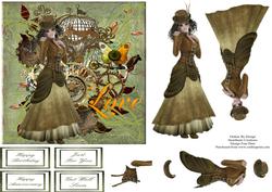 Steampunk Beauty with Decoupage