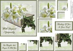 Lilies with Deepest Sympathy Corner Stacker