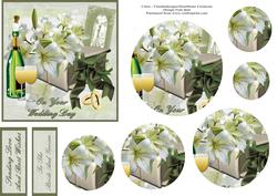 Wedding Day Lilies Circle Pyrimid