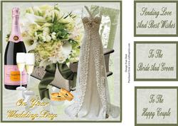 On Your Wedding Day 8x8 Topper