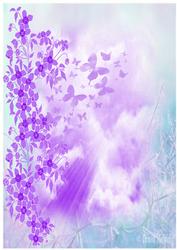 Butterfly Paper Purple
