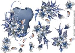 Floral and Butterfly Step by Step Card Topper