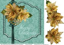 Golden Poinsettia Quick Card