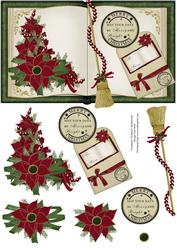 Poinsettia Christmas Book