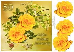 Golden Wedding Roses