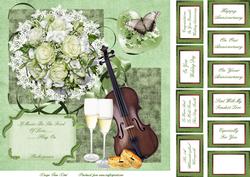 If Music Be the Food of Love 8x8 Topper