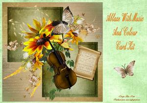 Ablaze with Music and Colour Card Kit