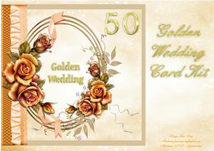 Golden Wedding Card Kit