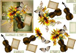 Ablaze with Music and Colour 5x5 Step by Step