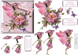 Rosebud on Padded Topper with Step by Step