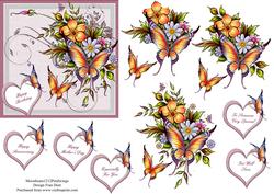 Summer Blooms and Butterflies