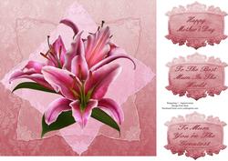 Stargazer Lilies 8x8 Topper