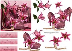 Lilies, Pearls and Shoes Step by Step