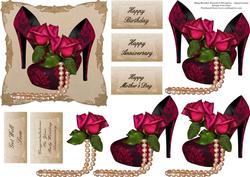 Roses, Shoes, and Bling Step by Step