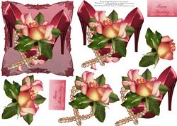 Rosebuds, Pearls and Shiny Shoes Step by Step