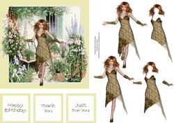 Beauty in Her Garden Step by Step