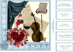A Romantic Musical Interlude 8x8 Topper