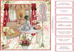 Afternoon Tea in the Parlour 8x8 Topper