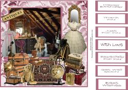 Antiques in the Attic 8x8 Topper