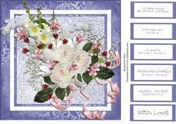Floral 8x8 Topper