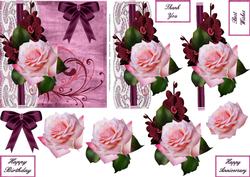 Pink Rose 5x5 Step by Step