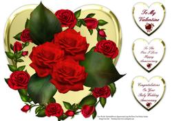 Roses for a Heart of Gold Topper