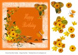 Oranges and Lemons Happy Birthday Step by Step