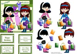 Sally and Sue Love to Shop Step by Step