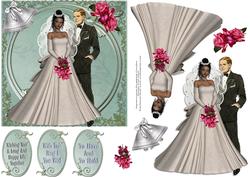 Wedding Day Roses and Bells 6x6 Step by Step