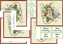 Floral Brooch 'l' Corner Stacker