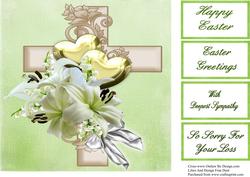 Easter/sympathy 8x8 Topper