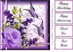 Purple Passion 8x8 Topper