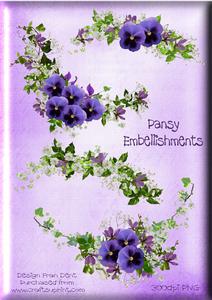 Pansy Embellishments