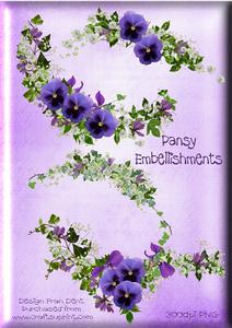 Pansy Embellishments