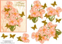 Peach Iris Step by Step