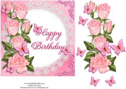 Pink Roses and Lace