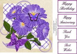 Purple Splendour 8x8 Topper
