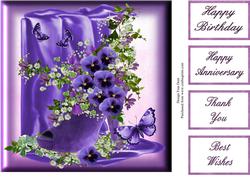 Pansies in a Shoe