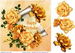 Happy Birthday Scroll