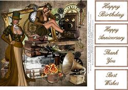 Steampunk Ladies Travelling Light